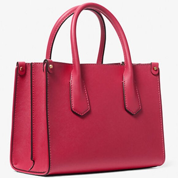 NWT ✓ Michael Kors MAPLE Small Leather Satchel / Crossbody Bag